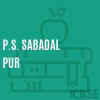 P.S. Sabadal Pur Primary School Logo