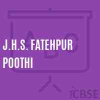 J.H.S. Fatehpur Poothi Middle School Logo