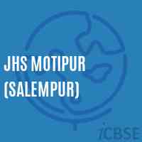 Jhs Motipur (Salempur) Middle School Logo