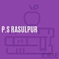 P.S Rasulpur Primary School Logo