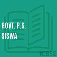 Govt. P.S. Siswa Primary School Logo