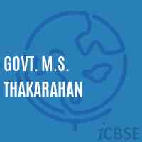 Govt. M.S. Thakarahan Middle School Logo