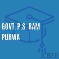 Govt. P.S. Ram Purwa Primary School Logo
