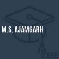 M.S. Ajamgarh Middle School Logo
