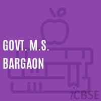 Govt. M.S. Bargaon Middle School Logo