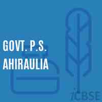 Govt. P.S. Ahiraulia Primary School Logo