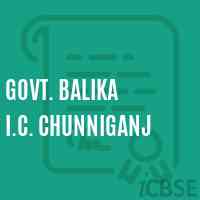 Govt. Balika I.C. Chunniganj High School Logo