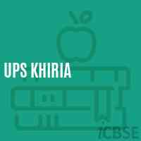 Ups Khiria Middle School Logo