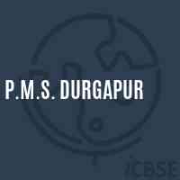 P.M.S. Durgapur Middle School Logo