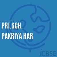 Pri.Sch. Pakriya Har Primary School Logo