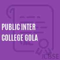 Public Inter College Gola High School Logo