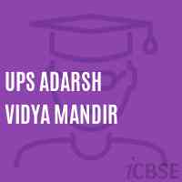 Ups Adarsh Vidya Mandir Middle School Logo