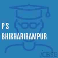 P S Bhikharirampur Primary School Logo