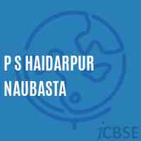 P S Haidarpur Naubasta Primary School Logo
