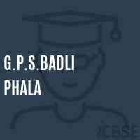 G.P.S.Badli Phala Primary School Logo