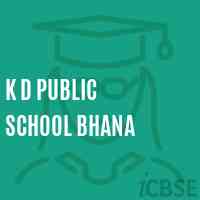 K D Public School Bhana Logo
