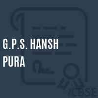 G.P.S. Hansh Pura Primary School Logo