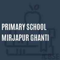 Primary School Mirjapur Ghanti Logo