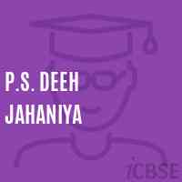 P.S. Deeh Jahaniya Primary School Logo