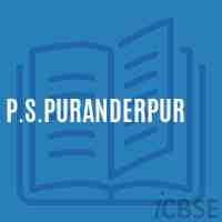 P.S.Puranderpur Primary School Logo