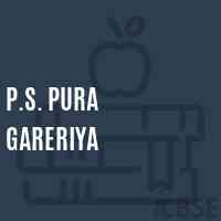 P.S. Pura Gareriya Primary School Logo
