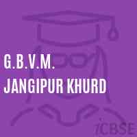 G.B.V.M. Jangipur Khurd Primary School Logo