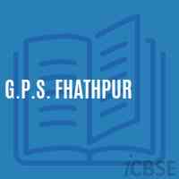G.P.S. Fhathpur Primary School Logo