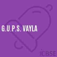 G.U.P.S. Vayla Middle School Logo