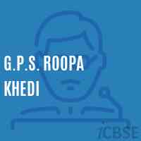 G.P.S. Roopa Khedi Primary School Logo