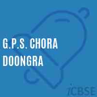 G.P.S. Chora Doongra Primary School Logo