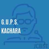 G.U.P.S. Kachara Middle School Logo