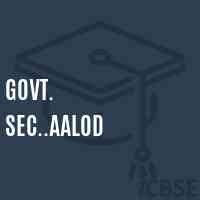 Govt. Sec..Aalod Secondary School Logo