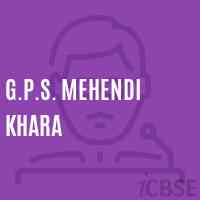 G.P.S. Mehendi Khara Primary School Logo