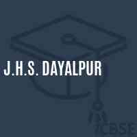 J.H.S. Dayalpur Middle School Logo