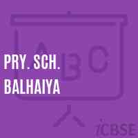 Pry. Sch. Balhaiya Primary School Logo