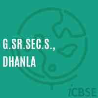 G.Sr.Sec.S., Dhanla High School Logo