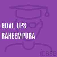 Govt. Ups Raheempura Middle School Logo