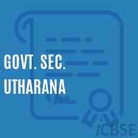 Govt. Sec. Utharana Secondary School Logo