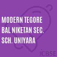 Modern Tegore Bal Niketan Sec. Sch. Uniyara Secondary School Logo