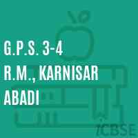 G.P.S. 3-4 R.M., Karnisar Abadi Primary School Logo