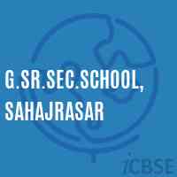 G.Sr.Sec.School, Sahajrasar Logo