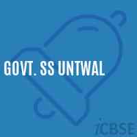Govt. Ss Untwal Secondary School Logo