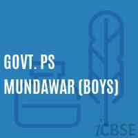 Govt. Ps Mundawar (Boys) Primary School Logo