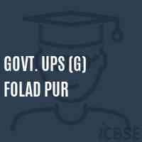 Govt. Ups (G) Folad Pur Middle School Logo