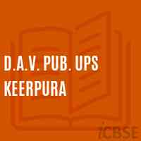 D.A.V. Pub. Ups Keerpura Middle School Logo