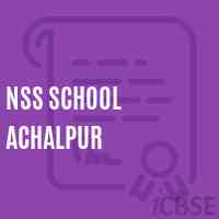 Nss School Achalpur Logo
