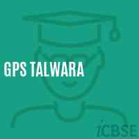Gps Talwara Primary School Logo