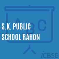 S.K. Public School Rahon Logo