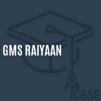 Gms Raiyaan Middle School Logo