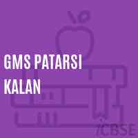 Gms Patarsi Kalan Middle School Logo